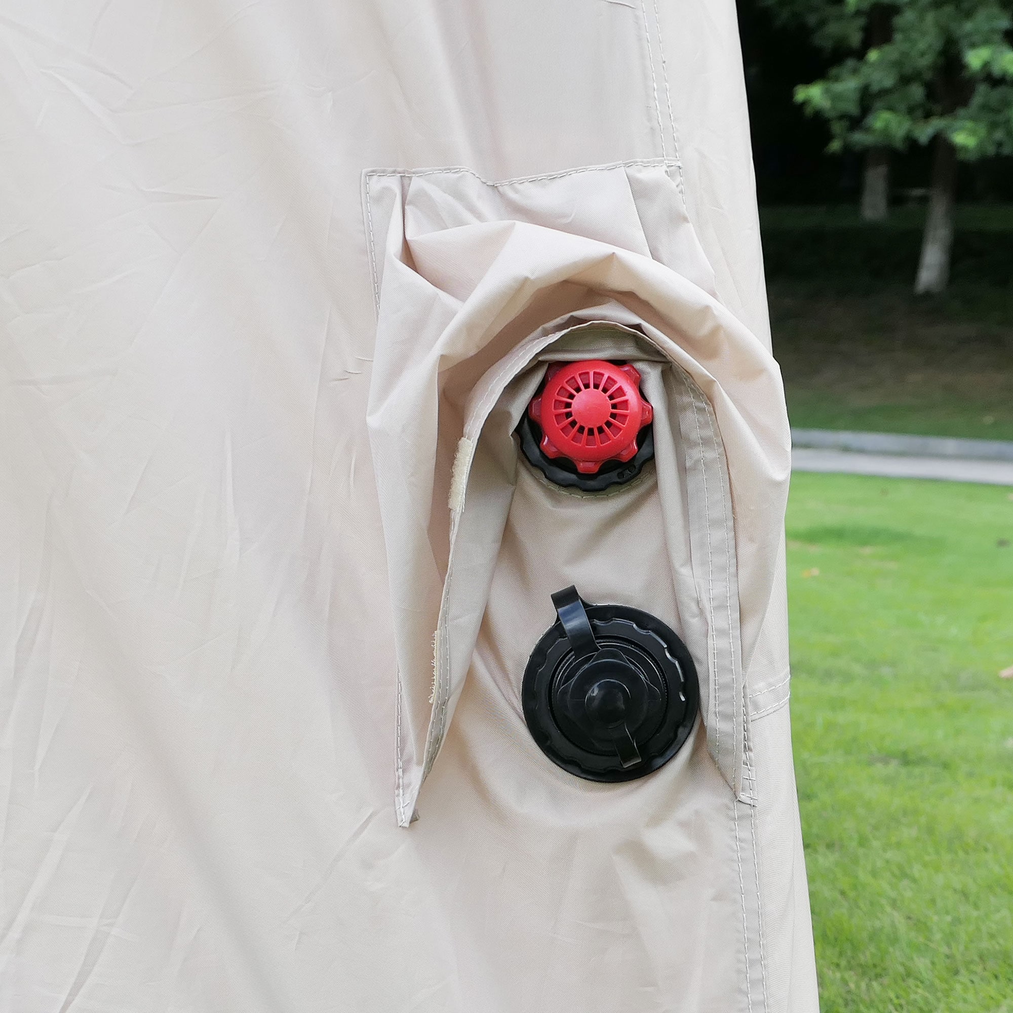 Inflatable Camping Tent 4 Season Windproof Glamping Tent With Pump_voghion.com